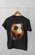 Men’s Round Neck Half Sleeve Soccer - S / Black